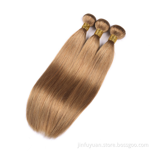 Brazilian color Hair Weave Bundles27# Color Human Hair 10-24 inch Hair Extension